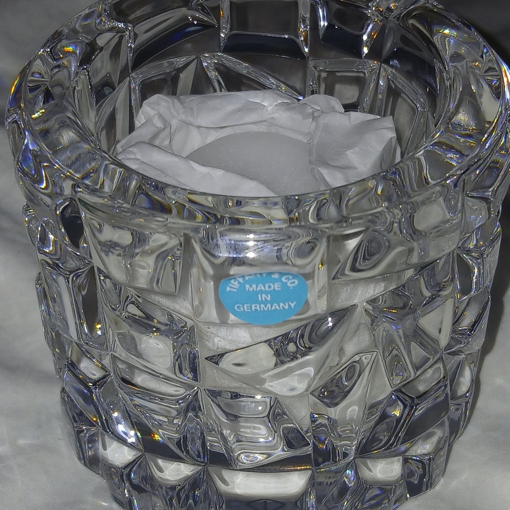 Tiffany & Co. Crystal Candle Holder